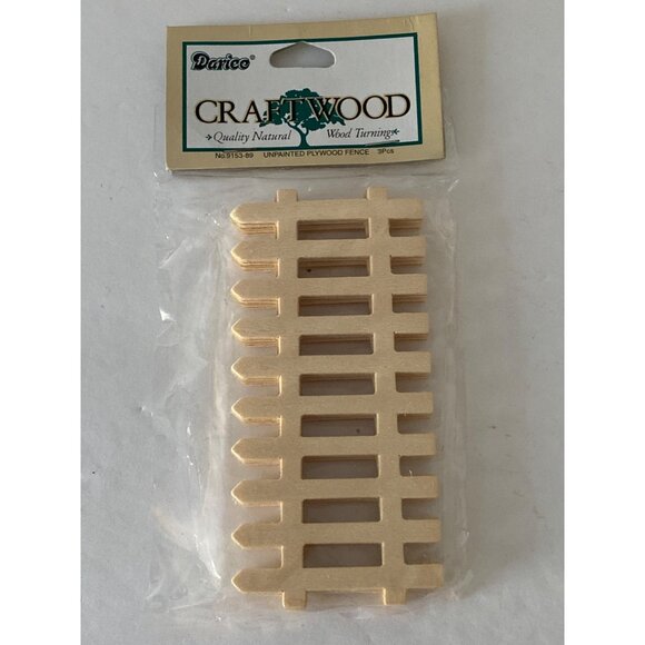 VTG Doll House Miniature Picket Fence Outside Village Decor Accessory Shadow Box - Picture 7 of 13